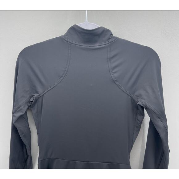 Lululemon Long-Sleeve Tennis Dress Romper Womens 4 Nulux Graphite Gray - Picture 4 of 10